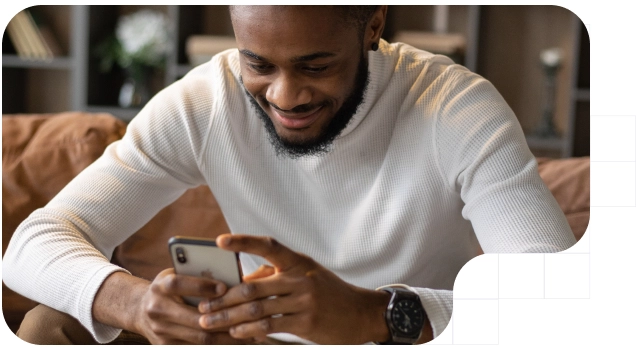 Person signing with smartphone