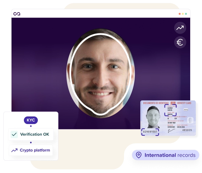 Identity verification for the Crypto sector